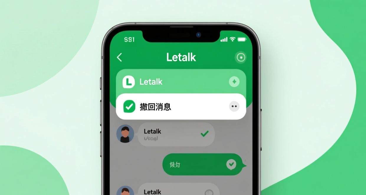 安心聊撤回消息操作界面