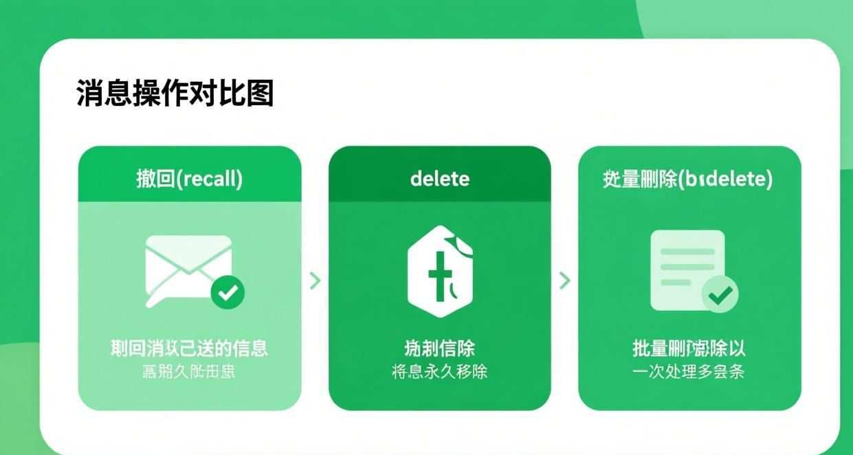 安心聊消息操作对比总结